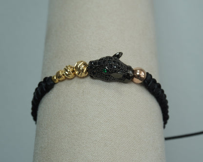 Pulsera Tejida Pantera Élite Laminado