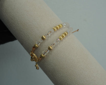Pulsera Tejida Virgen Protección Laminado