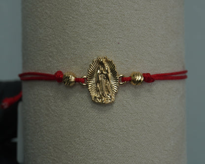 Pulsera Tejida Virgen de Guadalupe Laminado