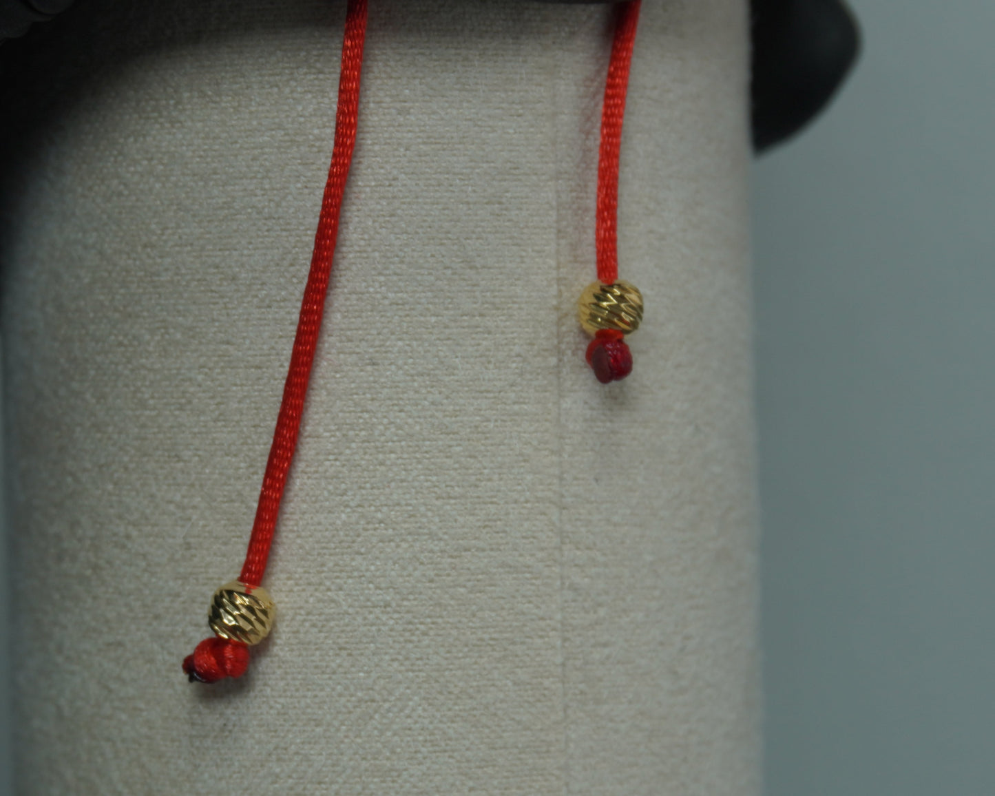 Pulsera Tejida Roja Diamantada Laminado