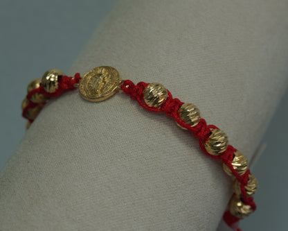 Pulsera Tejida San Benito Diamantada Laminado