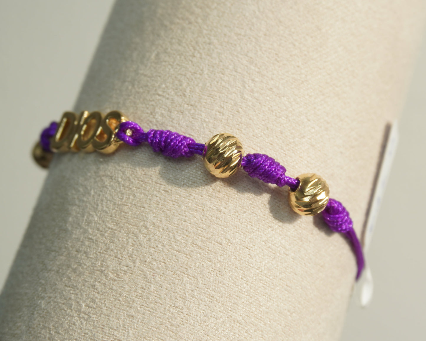 Pulsera Tejida Dios Laminado