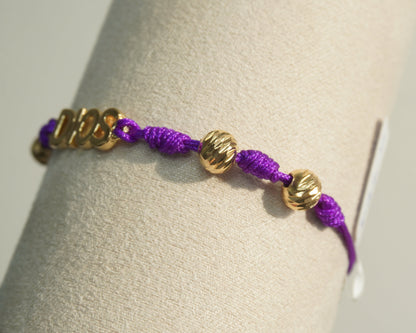 Pulsera Tejida Dios Laminado