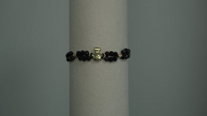 Pulsera Tejida Bolsa Dinero Brillantes Laminado