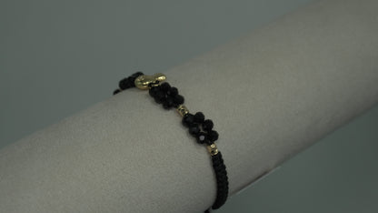 Pulsera Tejida Bolsa Dinero Brillantes Laminado