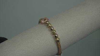 Pulsera Tejida Pantera Rosa Laminado
