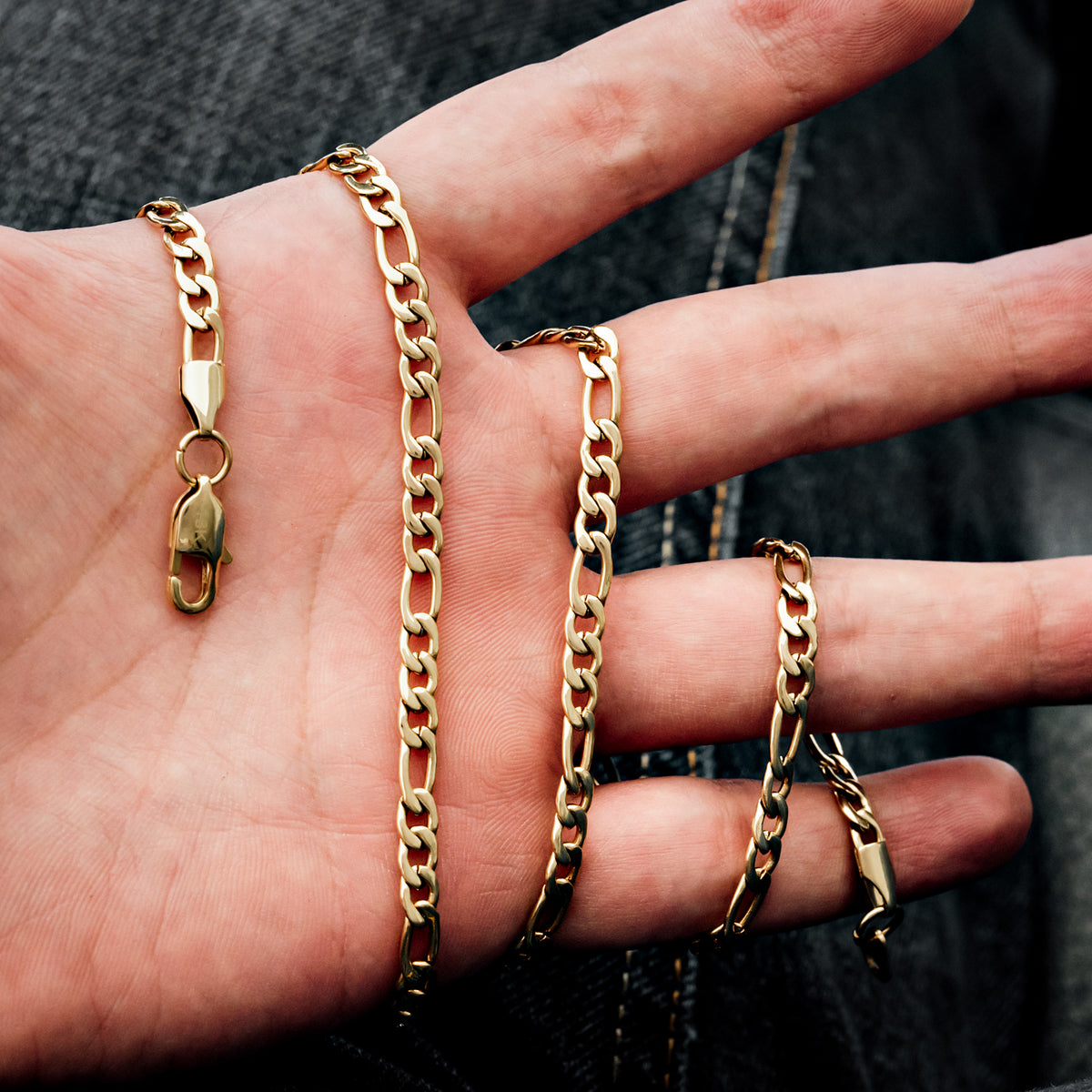 Cadena Cartere Hombre Oro Laminado