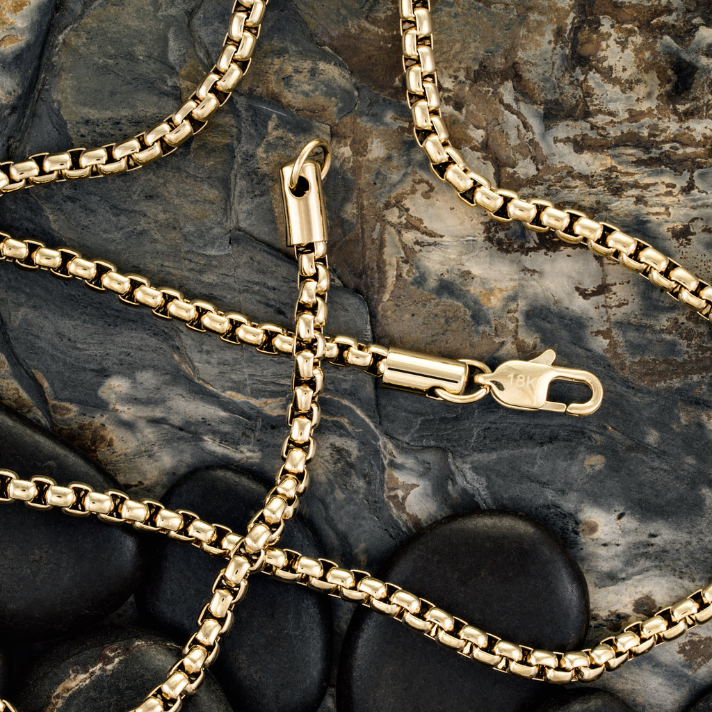 Cadena Veneciana Hombre Oro Laminado