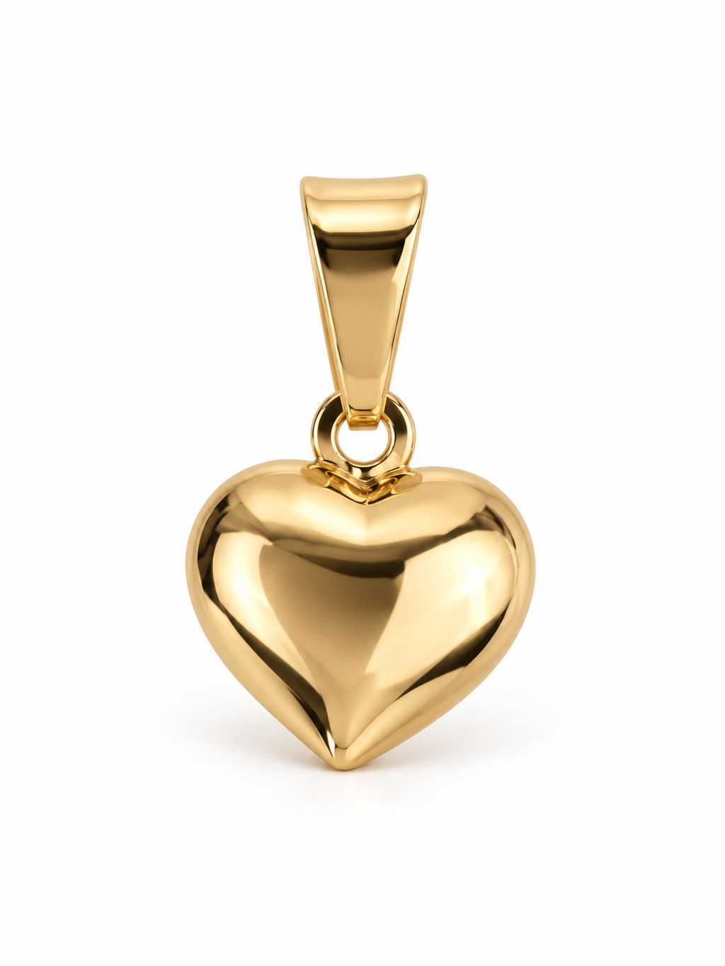 Dije Corazón Liso Mini Oro Laminado