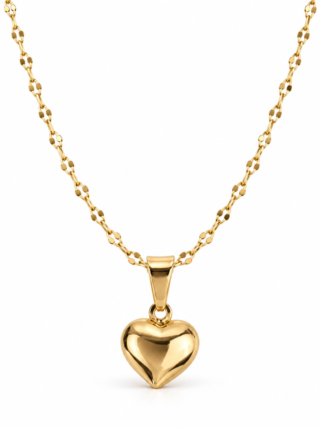 Dije Corazón Liso Mini Oro Laminado