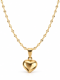 Dije Corazón Liso Mini Oro Laminado
