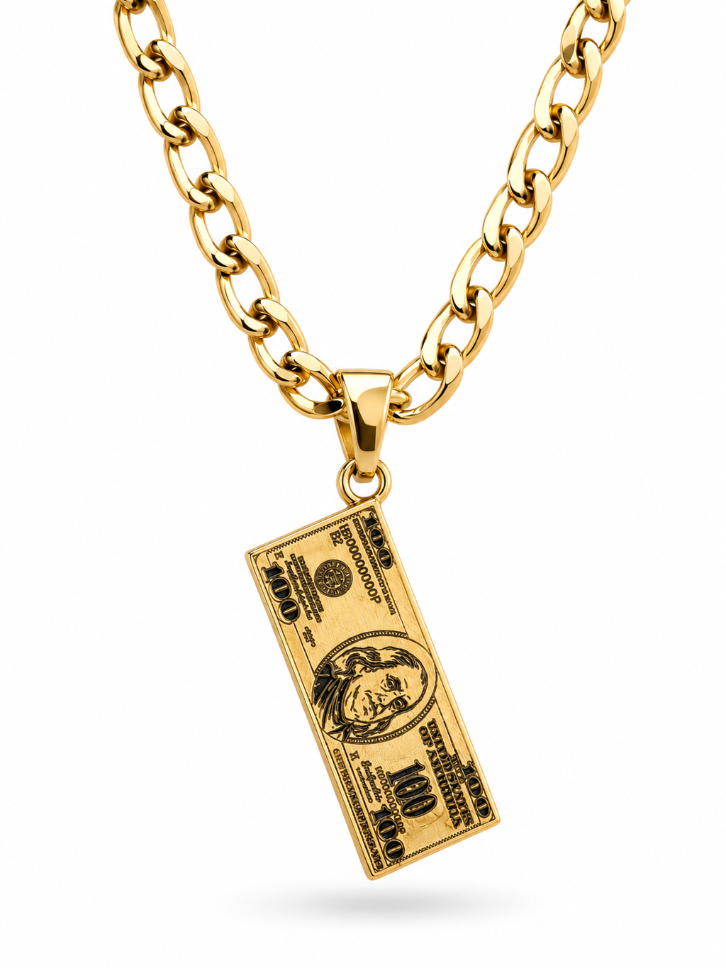 Dije Dólar Foto Grabado Oro Laminado