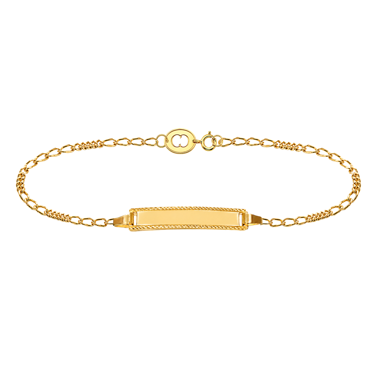 Pulso Cross Niño Oro Macizo 18k