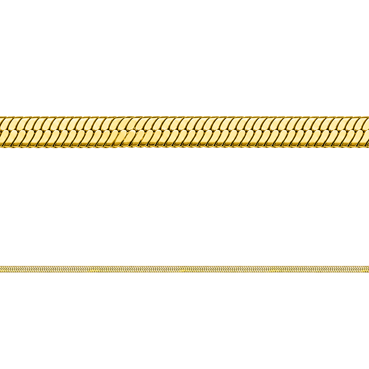 Cadena Espejo Oro Mujer