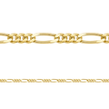 Cadena Fígaro 90 Oro Mujer