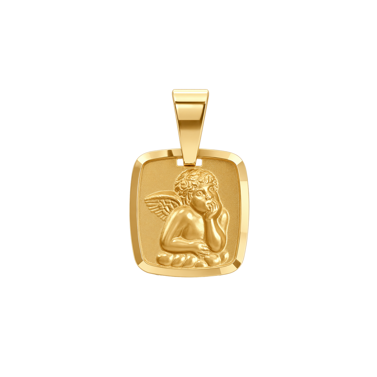 Dije Ángel Cuadrado Oro 18k