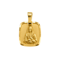 Dije Dolorosa Cuadrada Oro 18k