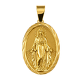 Dije Inmaculada Grande Oro 18k