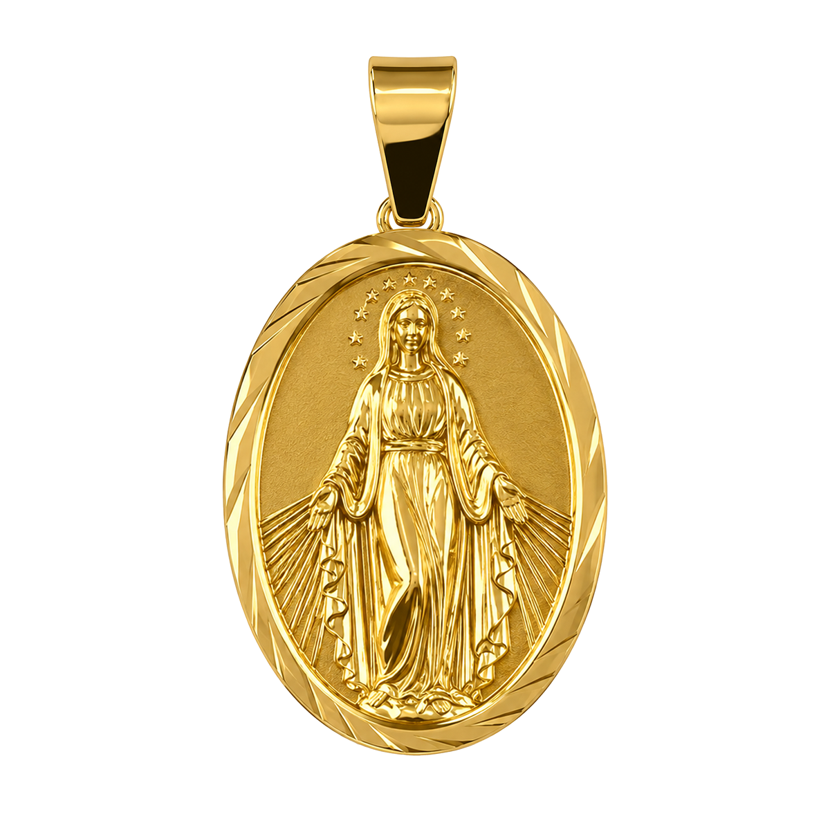 Dije Inmaculada Grande Oro 18k