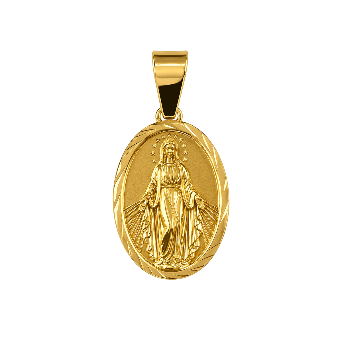 Dije Inmaculada Pequeña Oro 18k