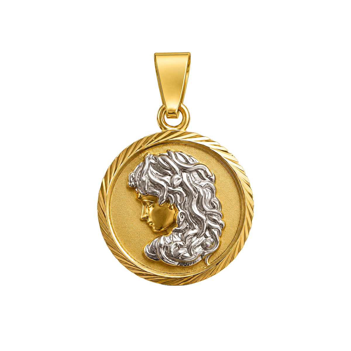 Dije Medusa Pequeña Oro 18k