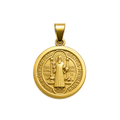 Dije San Benito 12mm Oro 18k