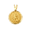 Dije Arcángel San Miguel Pequeño Oro 18k