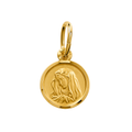 Dije Virgen Satinada 8mm Oro 18k
