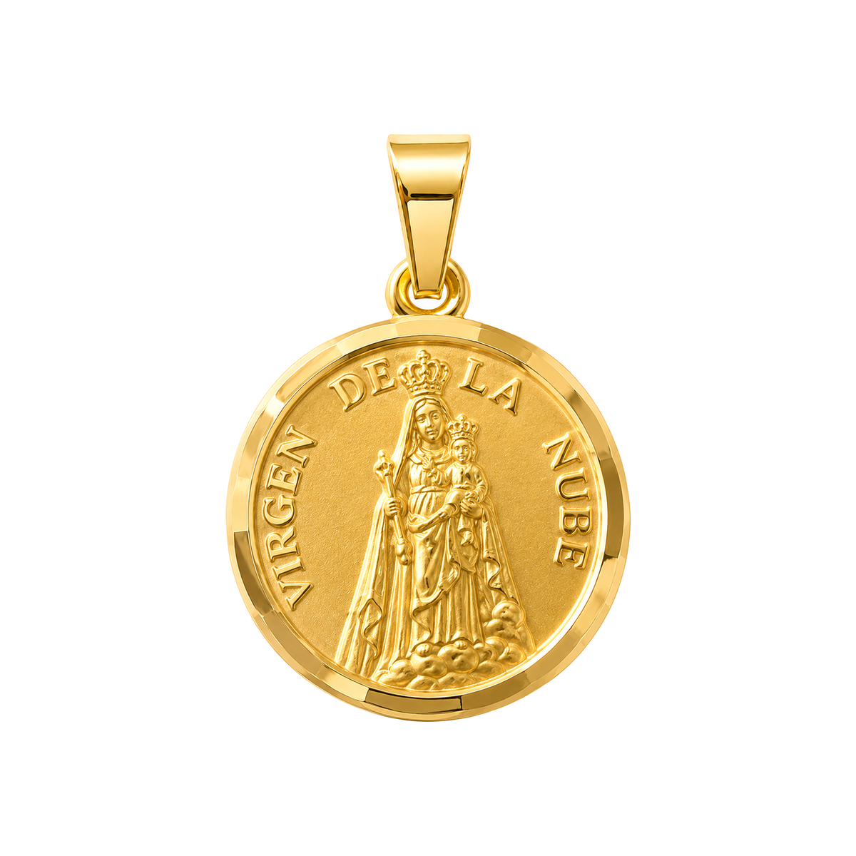 Dije Virgen de la Nube Pequeña Oro 18k
