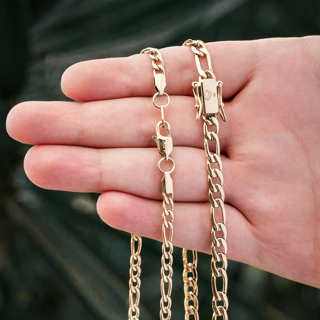 Cadena Cartere Hombre Oro Laminado
