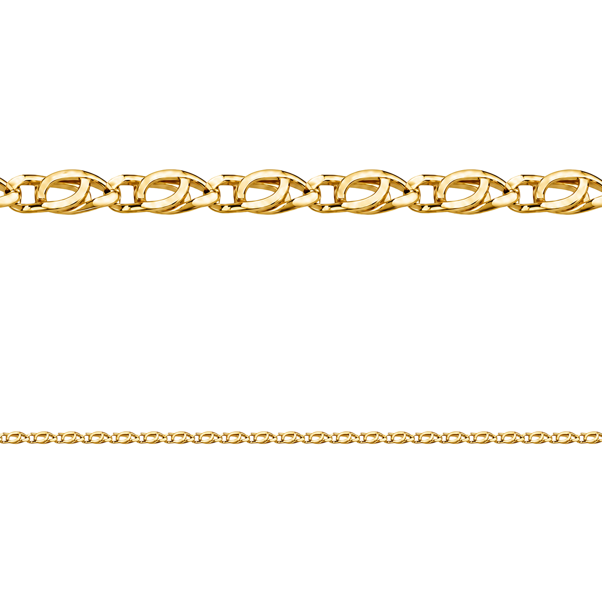 Cadena Ojo de Perdiz 50 Oro Hombre