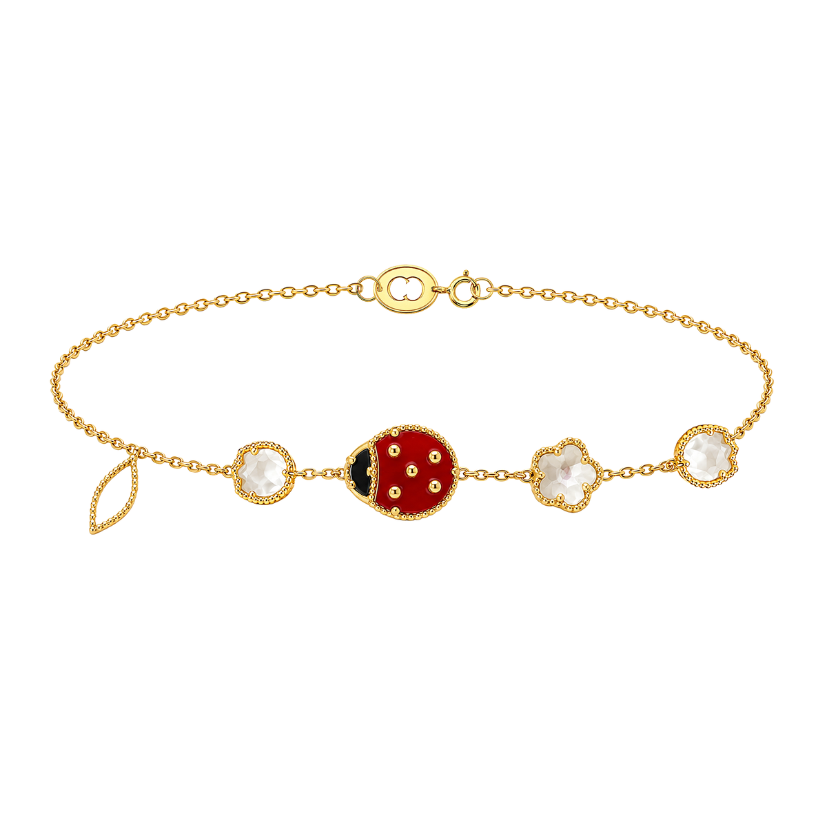 Pulso Ladybug Jardín Oro Macizo 18k