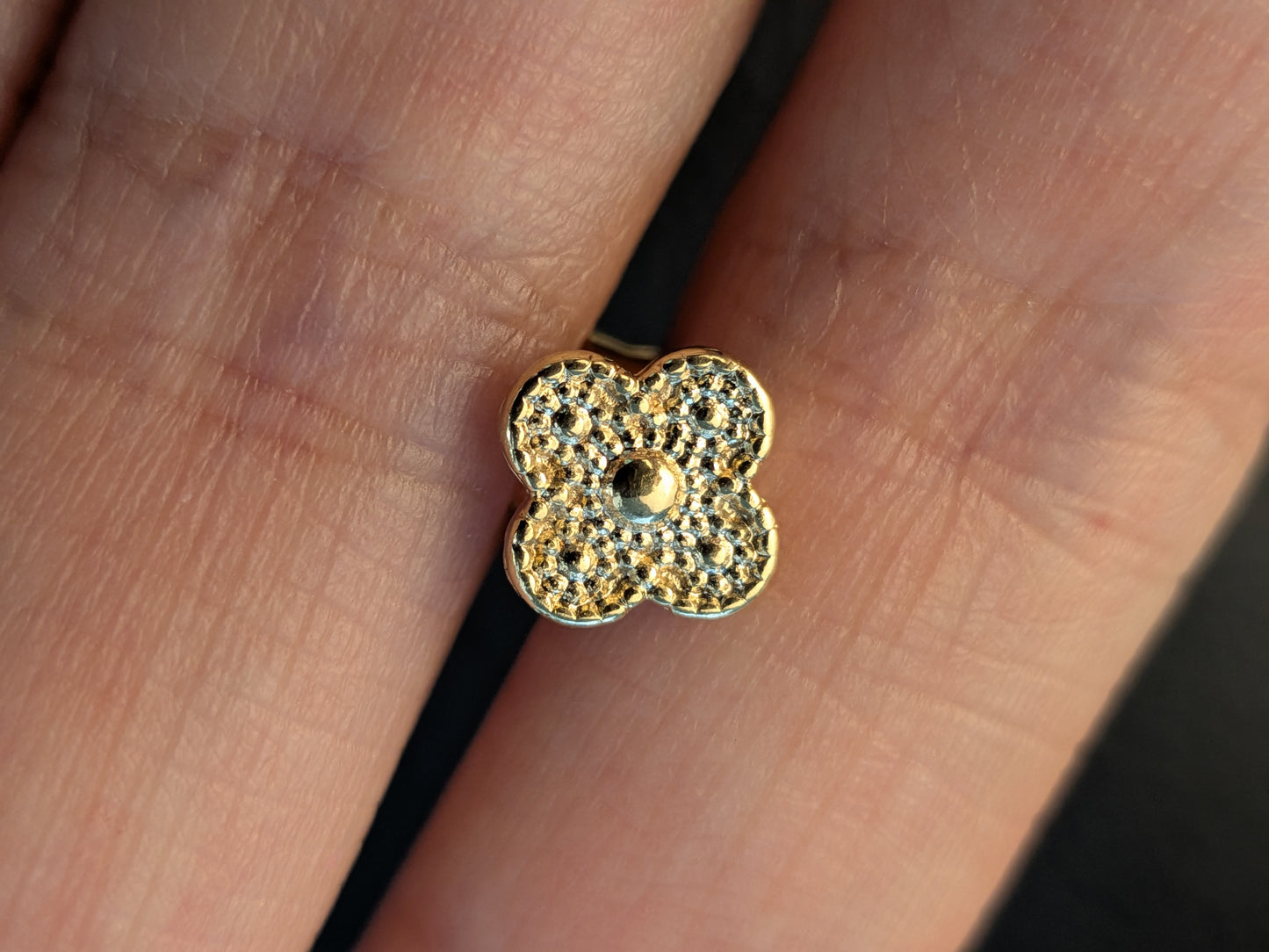 Arete Trébol Diamantado