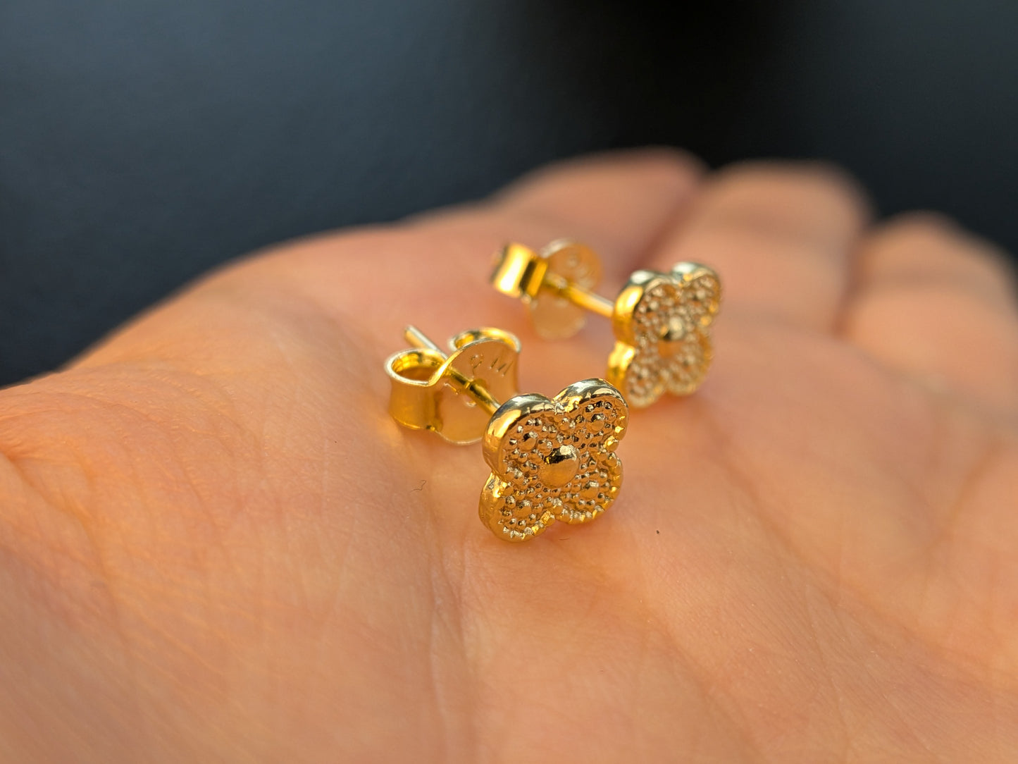 Arete Trébol Diamantado