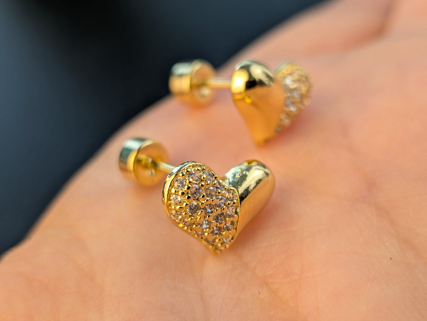 Arete Corazón Liso
