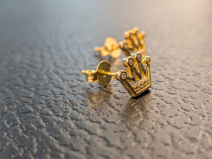 Arete Corona Oro laminado