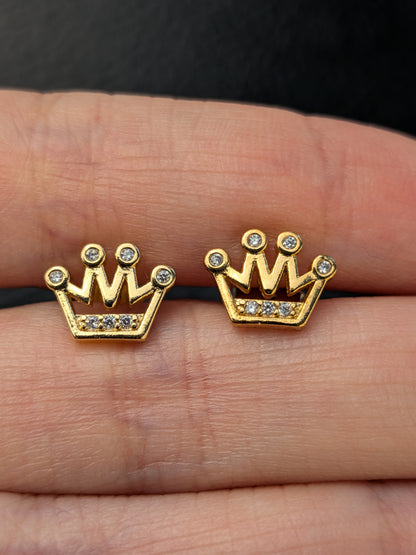 Arete Corona Oro laminado