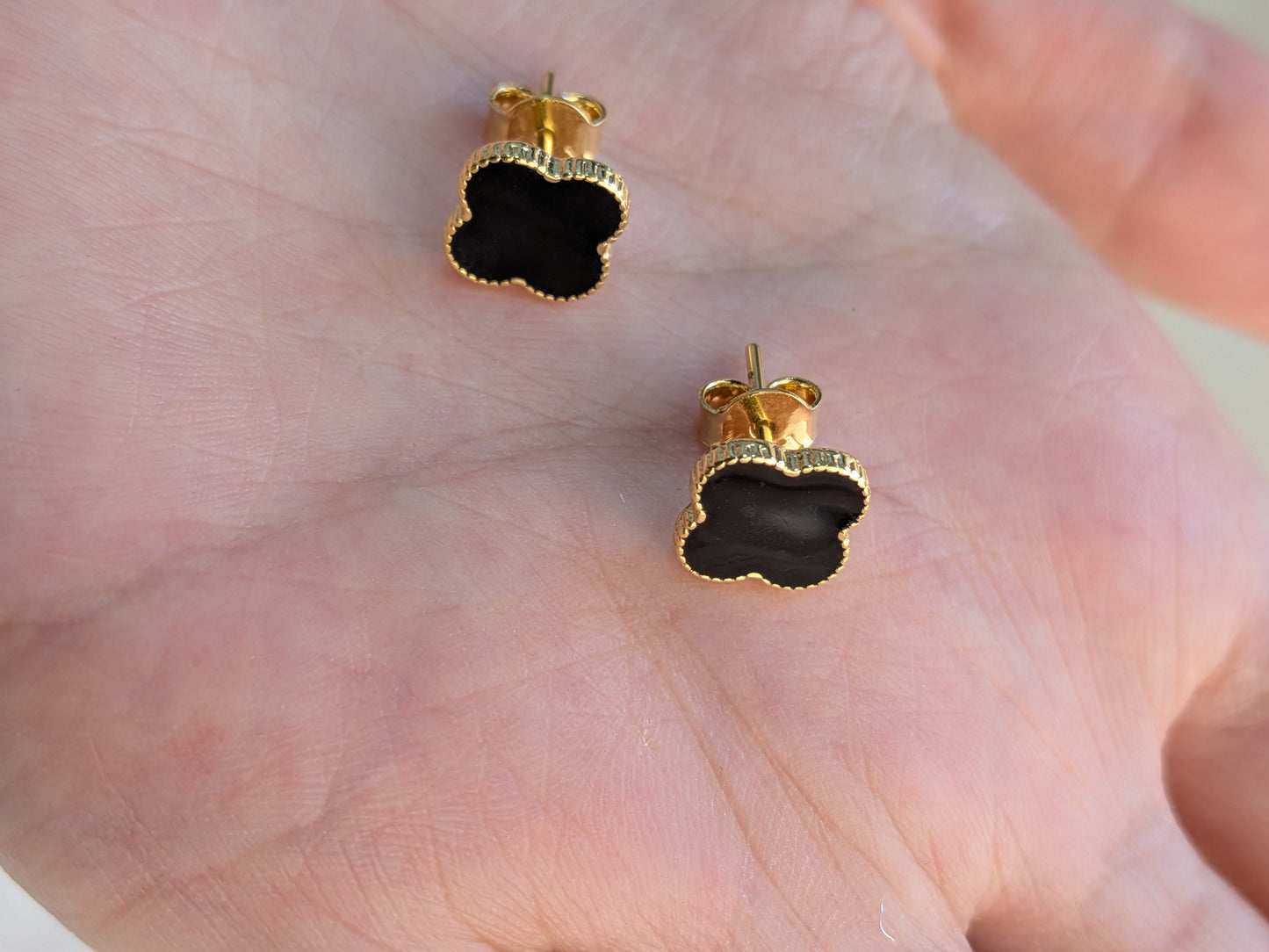 Arete Trebol Plano Negro