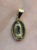 Dije Guadalupe Borde Rayas Oro Laminado