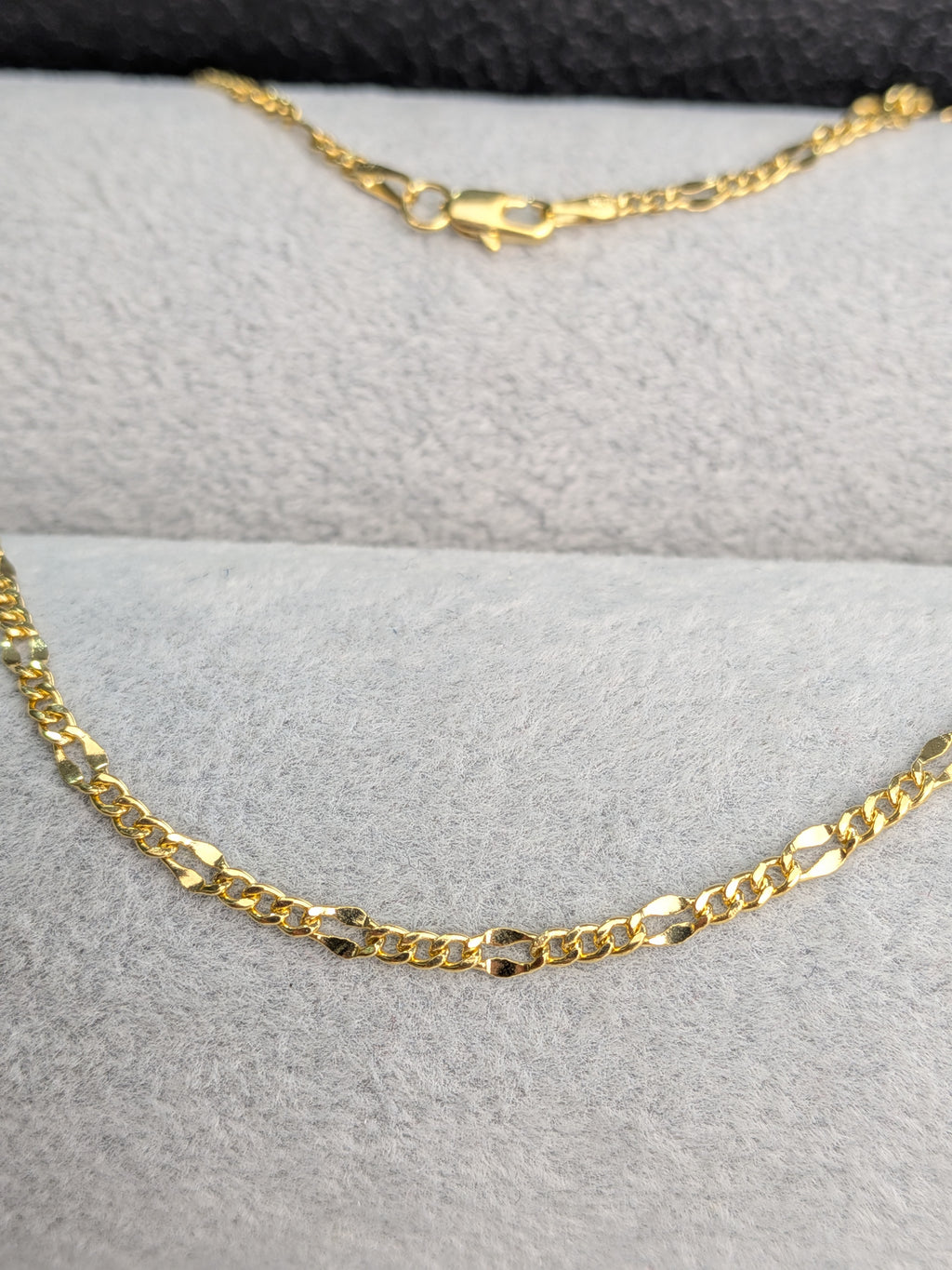 Cadena 3x1 Mujer Oro Laminado