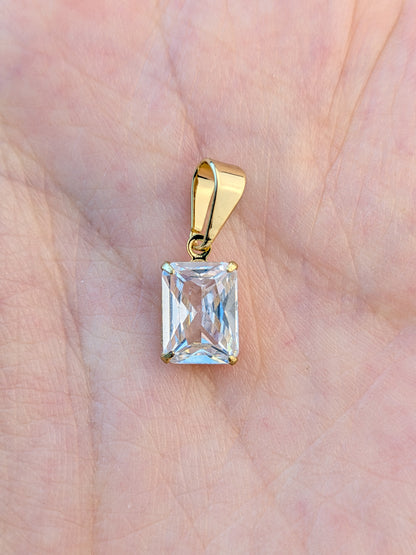 Dije Rectangular Zirconia