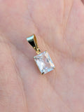 Dije Rectangular Zirconia