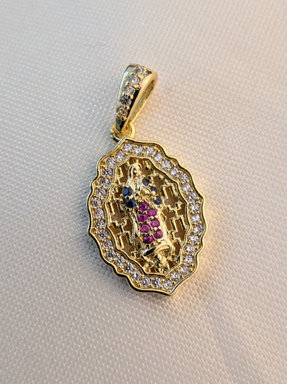 Dije Medalla Guadalupe Borde