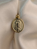 Dije Ovalo Guadalupe Oro Laminado