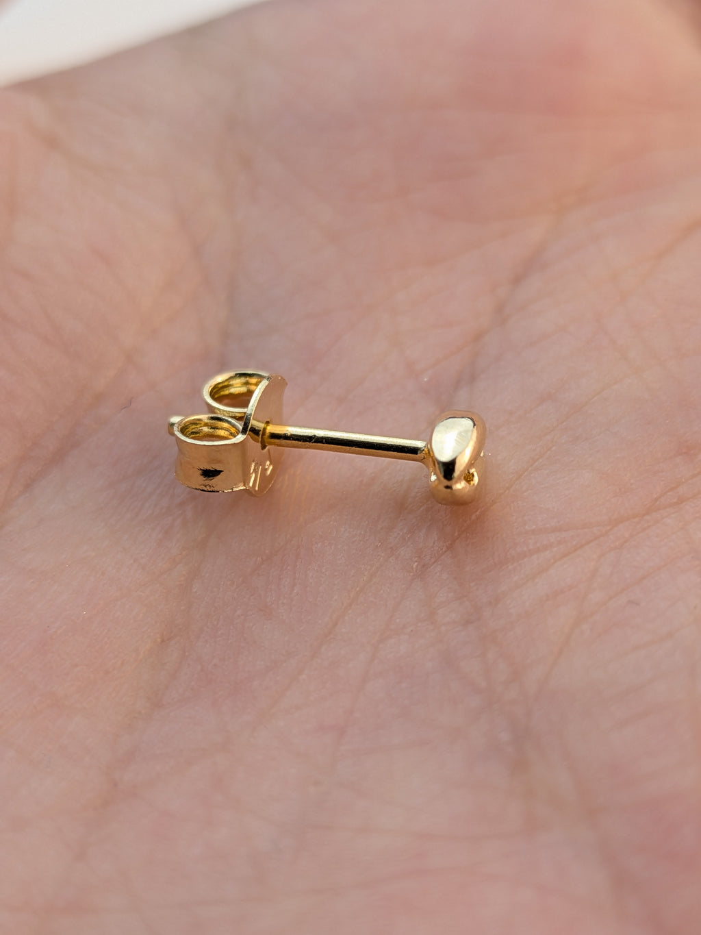 Arete Grano de Café Mini 5x3mm