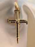 Dije Cruz Clavos Circon Negro