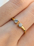 Anillo Grad Circón x2 4mm