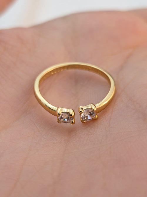 Anillo Grad Circón x2 4mm