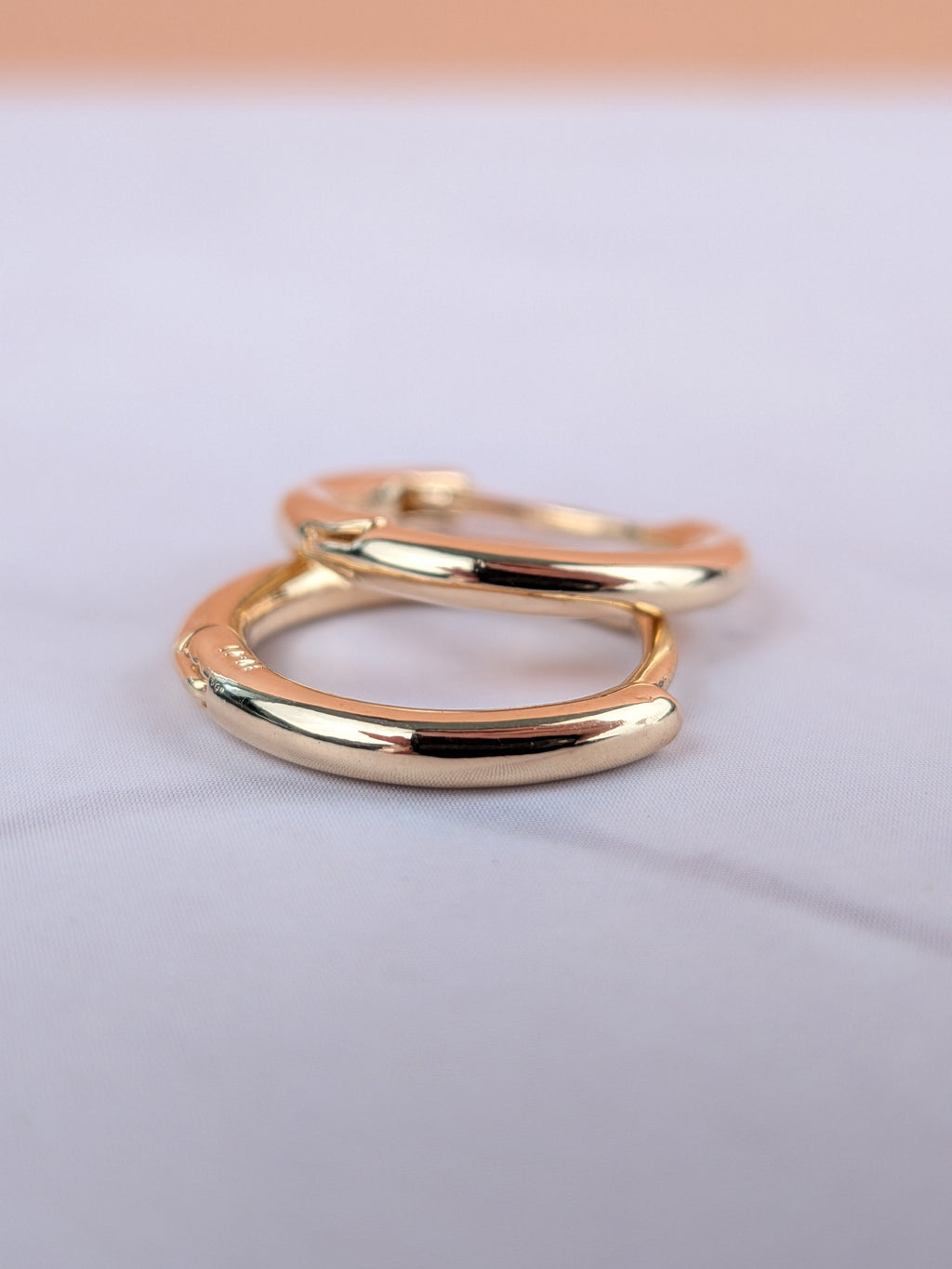 Argolla Click Liso Oro Laminado