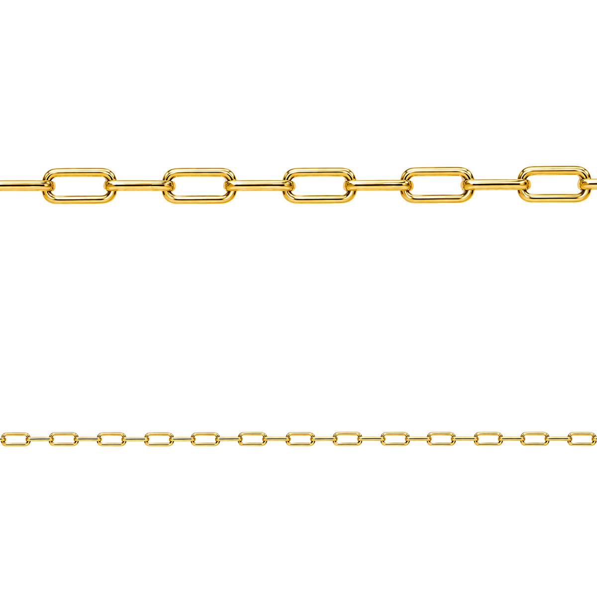Cadena Paper Clip Oro 18k Mujer